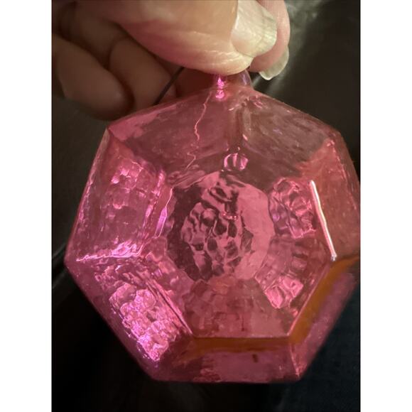 VINTAGE ‘94 Russia PUFFY HEXAGON BLOWN GLASS PART MERCURY GLASS ORNAMENTS 11 - Picture 2 of 7